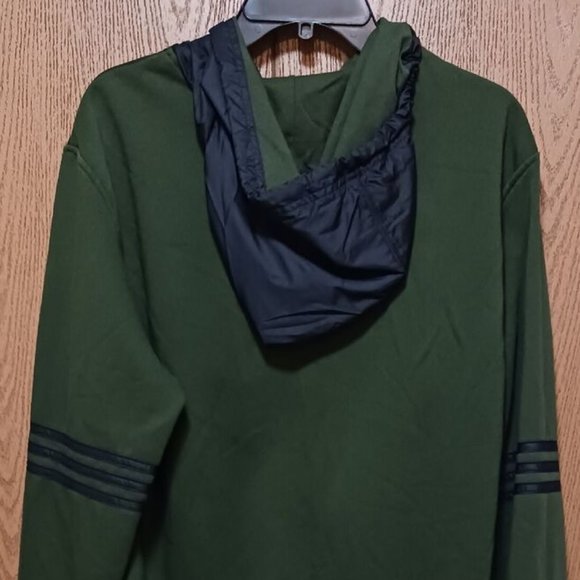 Adidas (Hoodie-Sports Jacket)-(Green/Black)-(Pre-owned)-(Size L)-$35.00 - Picture 3 of 4